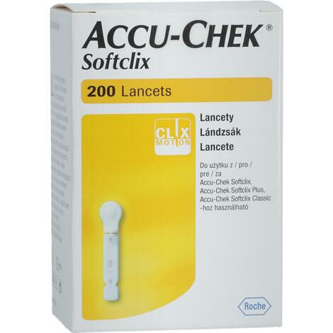 Accu-Chek Softclix Lancet 200, lancety do odberového pera 1x200 ks